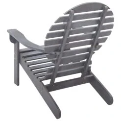 VidaXL Stoel Adirondack Massief Acaciahout Grijs -LeenBakker Winkel e1404a1ed9754fab999cd23feb3e3428