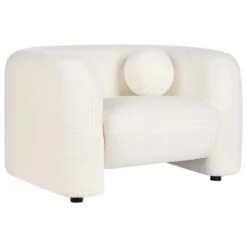 LEIREN - Fauteuil - Wit - Bouclé -LeenBakker Winkel e19246d3c45a49c3a568ffe1a6262ee3