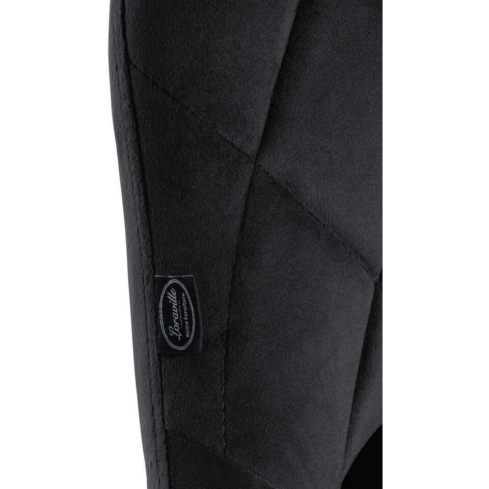 CLP Set Van 2 Barkruk Lazio Zwart Frame - Fluweel - Zwart 7 CLP Set Van 2 Barkruk Lazio Zwart Frame - Fluweel - Zwart - Afbeelding 5