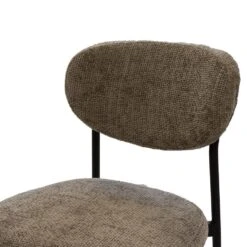 Barstoel Taupe Stof - Zithoogte 65cm - 44x50x97cm - Vajèn - Set Van 2 -LeenBakker Winkel e1ac4299e0b549679d0f4e319b60f402