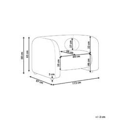 LEIREN - Fauteuil - Beige - Bouclé 12 LEIREN - Fauteuil - Beige - Bouclé -LeenBakker Winkel e1df5189ceed46aaa21b71ee8ba8dac5