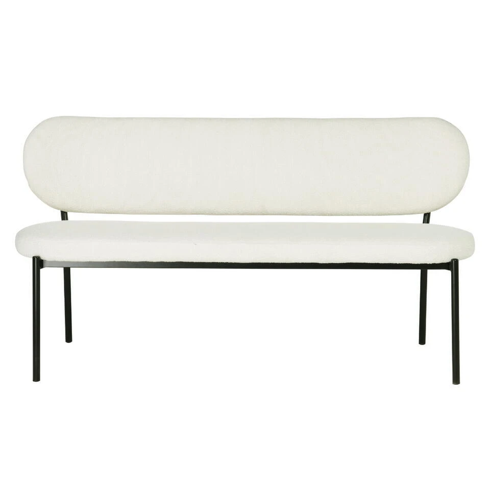 Eetkamerbank Beige Stof - Diepte 63cm - Zitbreedte 160cm - Maddie 8 Eetkamerbank Beige Stof - Diepte 63cm - Zitbreedte 160cm - Maddie - Afbeelding 6