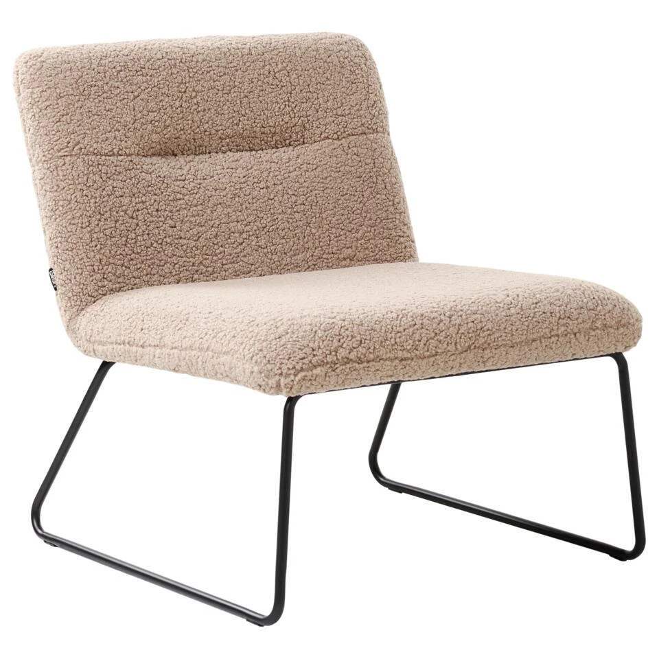 COTULLA - Fauteuil - Beige - Bouclé 7 COTULLA - Fauteuil - Beige - Bouclé - Afbeelding 5
