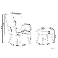 VEJLE II - Fauteuil Met Hocker - Beige - Bouclé -LeenBakker Winkel e37ee098d8254844b3f74843d5fed917