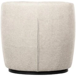 WOOOD Serra Draaifauteuil - Polyester - Off White - 75x70x69 -LeenBakker Winkel e39eb30e2cde495fb159e3215455cd86