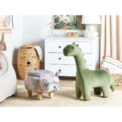 Beliani Dierenhocker PUG - Grijs Fluweel -LeenBakker Winkel e4020a74200d4b35970b1062fbdbfa41