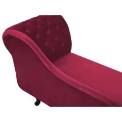 NIMES - Chaise Longue - Rood - Rechterzijde - Fluweel -LeenBakker Winkel e44e7b0c95994d59a2f1c0c196ba7277
