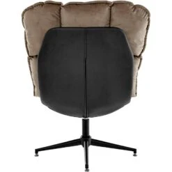 Pilou - Fauteuil Met Hocker In Fluweel In Taupe -LeenBakker Winkel e48ab9acbc144da9b4301ecdcb440e02
