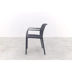 Stripe Stapelbare Tuinstoel - Antraciet 12 Stripe Stapelbare Tuinstoel - Antraciet -LeenBakker Winkel e4cc0568c2c6488fb1a59a953b559e69