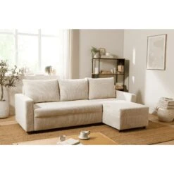 CALICOSY - Slaapbank - Beige - 80x230x140 Cm -LeenBakker Winkel e4cd50f1ff534a00939e9d220f7494d3