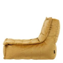 Icon Zitzak Lounger Dolce - Fluwelen Zitzak - Geel -LeenBakker Winkel e51f6c45ca6d48978e4896feda5d9077