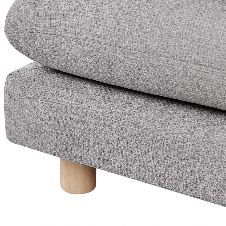 HEDEN - Ottomaan - Grijs - Polyester 8 HEDEN - Ottomaan - Grijs - Polyester - Afbeelding 6