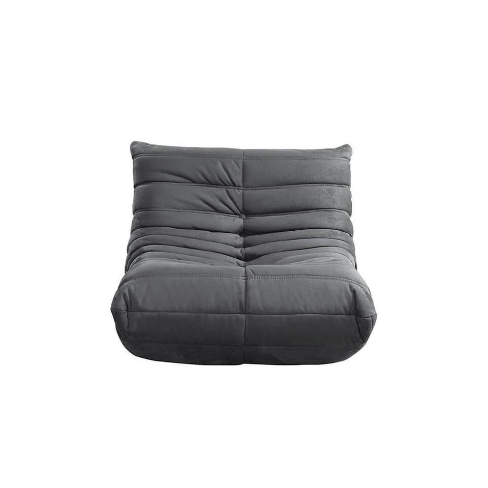 Merkloos HOME DELUXE Relax Fauteuil Met Kruk CHILL - Grijs 6 Merkloos HOME DELUXE Relax Fauteuil Met Kruk CHILL - Grijs - Afbeelding 4