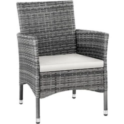 Tectake 2 Wicker Tuinstoelen Met 4 Kussenhoezen , Grijs/lichtgrijs 11 Tectake 2 Wicker Tuinstoelen Met 4 Kussenhoezen , Grijs/lichtgrijs -LeenBakker Winkel e5b4663d470343be99f30e68e09d6412