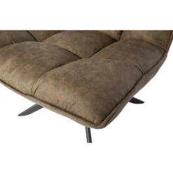 WOOOD Jouke Draaifauteuil - Kunstleer - Groen - 97x70x85 -LeenBakker Winkel e5f149153288443a9195dd8c5a545b78