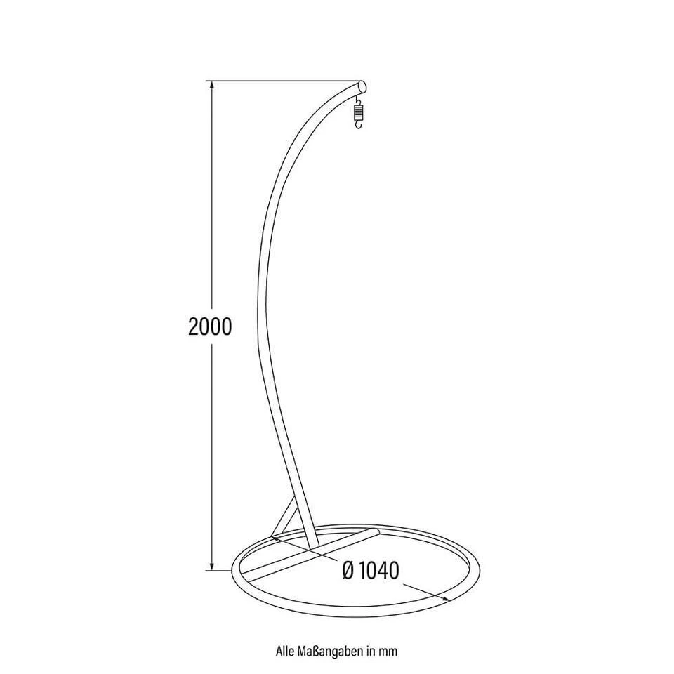 Merkloos HOME DELUXE Hangstoelframe ONE 8 Merkloos HOME DELUXE Hangstoelframe ONE - Afbeelding 6