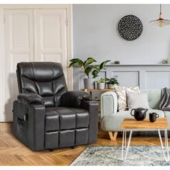 CLP Fauteuil Andover Zwart Frame - Kunstleer - Bruin -LeenBakker Winkel e84efe2b57524dc29711e66953cb6929