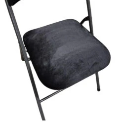 5Five Klapstoel Met Fluweel Zitting - Zwart/antraciet - 44 X 79cm -LeenBakker Winkel e873b07eedbe46d0ad7be62d2eb460eb