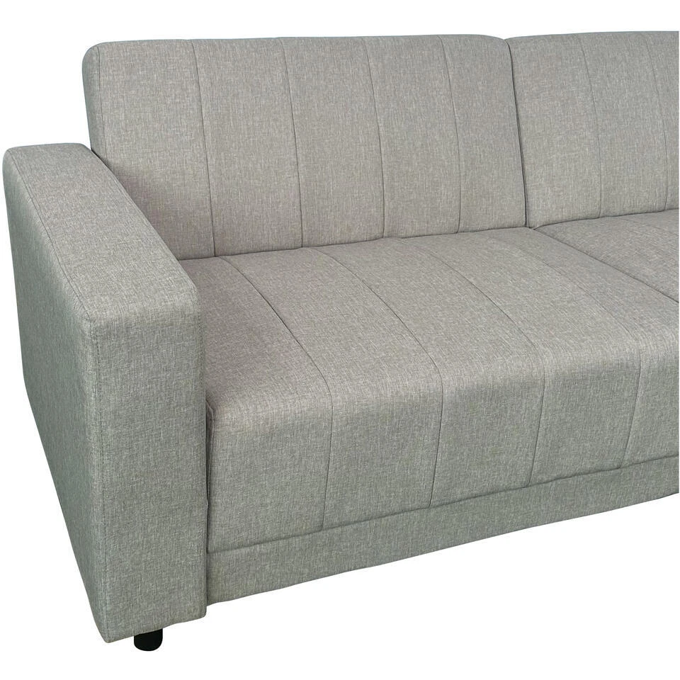 Allie II - Slaapbank 3-zits In Cappuccinokleurige Stof 12 Allie II - Slaapbank 3-zits In Cappuccinokleurige Stof - Afbeelding 10