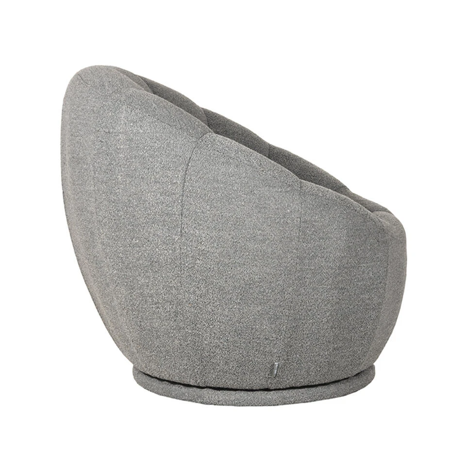 LABEL51 Fauteuil Crown - Grijs - Boucle 5 LABEL51 Fauteuil Crown - Grijs - Boucle - Afbeelding 3