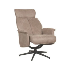 LABEL51 Fauteuil Verdal - Taupe - Micro Suede - 79x77x109 Cm -LeenBakker Winkel ea2a405c04624f028617d5197ec3b856