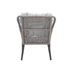 Andorra Fauteuil - Incl. Voetenbank - C. Black - Rope Taupe - Sand -LeenBakker Winkel ea57c1cc049641f49b4d4818f817281b