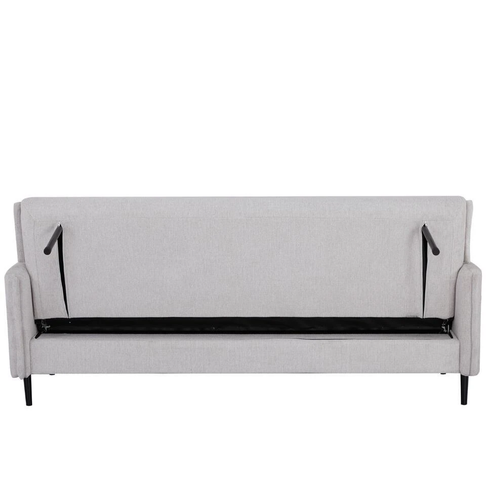 Slaapbank 3-Zits - Stof Beige - Zithoogte 47cm - 200x85x87cm - Torvi 8 Slaapbank 3-Zits - Stof Beige - Zithoogte 47cm - 200x85x87cm - Torvi - Afbeelding 6