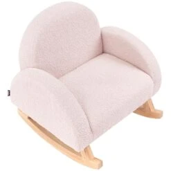 HUG - Schommelstoel Voor Kinderen - Pastelroze - Bouclé -LeenBakker Winkel eab5beb3026344f08740f3e726a46054
