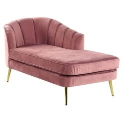 ALLIER - Chaise Longue - Roze - Linkerzijde - Fluweel -LeenBakker Winkel eae0151e5f684af18d779f9cb0d52294