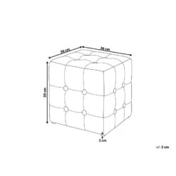 WISCONSIN - Poef - Grijs - Stof -LeenBakker Winkel eb6e3f0acc134bad971cdb0890759c12 1