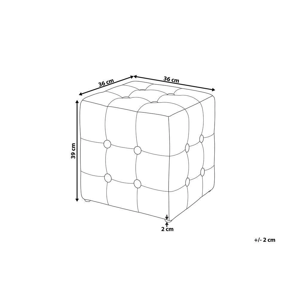 WISCONSIN - Poef - Roze - Stof 5 WISCONSIN - Poef - Roze - Stof - Afbeelding 3