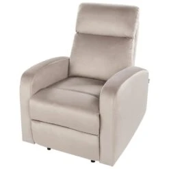 VERDAL - Relaxfauteuil Handmatig - Beige - Fluweel -LeenBakker Winkel ebb5fec15b3a4512be3aa3de261ca2cf