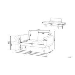 BREKKE - Slaapbank - Blauw - Polyester -LeenBakker Winkel ec0144994237493bbe726a68a8fbac13