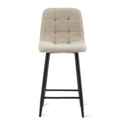 2x Barkruk Yerevan - Bouclé Taupe 17 2x Barkruk Yerevan - Bouclé Taupe -LeenBakker Winkel ec23e388ea584c5f802e232346d9db4a