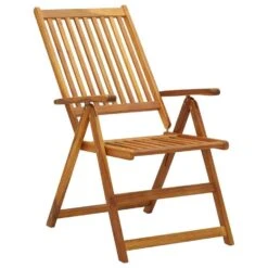 VidaXL - Tuinstoelen - Bruin - Acaciahout - 3 Stuks - Verstelbaar -LeenBakker Winkel ec5bc23fe4cf4340adfcd01f92c15a52