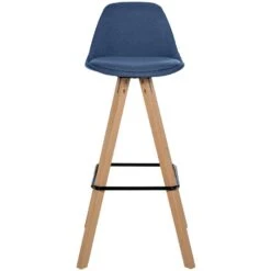 CLP Set Van 2 Barkruk Corbin Natura Frame - Stof - Blauw -LeenBakker Winkel eccb277e73cb48be873fde0e703cd9b1