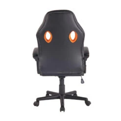 CLP Bureaustoel Elbing Zwart Frame - Kunstleer - Zwart/oranje -LeenBakker Winkel eccfc57529b44a1ba1130ff85b074d30