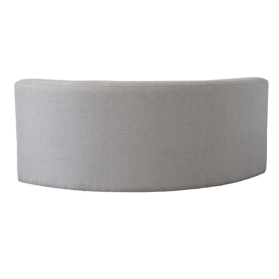 EetkamerbankGreige Stof - Halfrond - 210x85x85cm - Ivar 6 EetkamerbankGreige Stof - Halfrond - 210x85x85cm - Ivar - Afbeelding 4