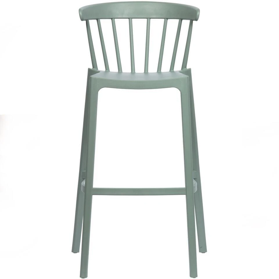 WOOOD Bliss Barstoelen Buiten - Kunststof - Groen - Set Van 2 6 WOOOD Bliss Barstoelen Buiten - Kunststof - Groen - Set Van 2 - Afbeelding 4