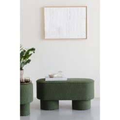 Housecraft Marcos Bankje Bouclé Groen -LeenBakker Winkel edbfdc70416b4237a02ca6685de7e77b