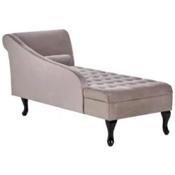 PESSAC - Chaise Longue - Taupe - Rechterzijde - Fluweel 22 PESSAC - Chaise Longue - Taupe - Rechterzijde - Fluweel -LeenBakker Winkel eddfb31b72d545a6b261ea708db30875