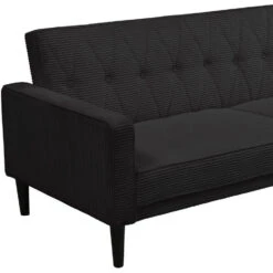 Avon - Slaapbank 3-zits In Antraciet Ribstof -LeenBakker Winkel ede09046f01a40b1a4d133f882f33058