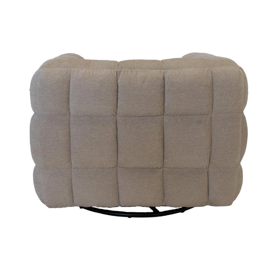 Draaifauteuil Taupe - Zithoogte 44cm - Stuva 9 Draaifauteuil Taupe - Zithoogte 44cm - Stuva - Afbeelding 7