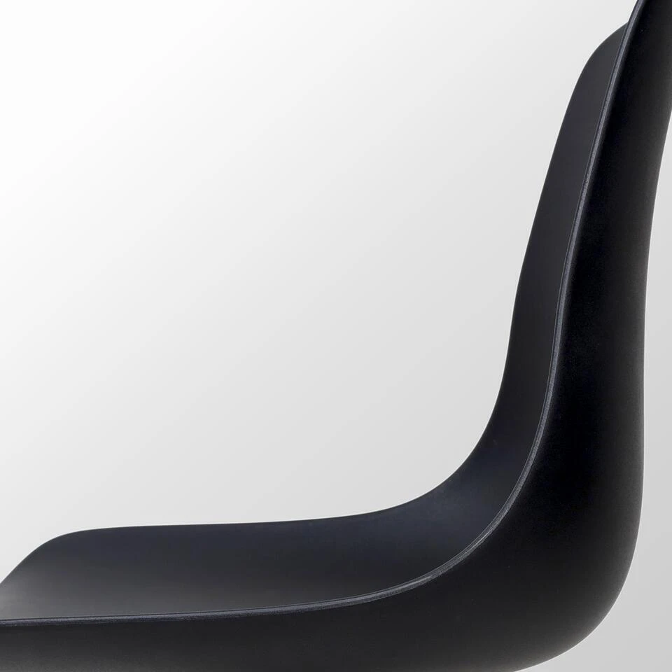 Nolon Nena-Pip Eetkamerstoel Zwart - Kunststof - Houten Poten 11 Nolon Nena-Pip Eetkamerstoel Zwart - Kunststof - Houten Poten - Afbeelding 9