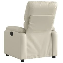 VidaXL - Fauteuil - Crème - Kunstleer -LeenBakker Winkel efa10478b12b4312a65d17004cf0222b