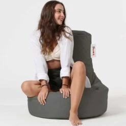 Emob Tuin Zitzak Van Atelier Del Sofa - Waterdicht, Hoge Dichtheid, Donkergrijs -LeenBakker Winkel efdad83f102142eca0deb7bd29167521