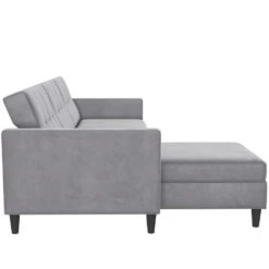 Hartford - 3-zits Slaapbank In Grijs Fluweel -LeenBakker Winkel efee9498243e46d0ac595fb5a8a3e828