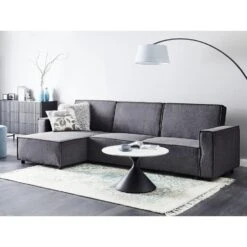 ROMEDAL - Hoekslaapbank - Grafietgrijs - Rechtszijdig - Polyester -LeenBakker Winkel f07eb7954d28475b9c1e14d5b8a9c01c