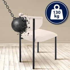 CLP Eetkamerstoel Gambell Fluweel - Creme -LeenBakker Winkel f0dad19e36ff403fb6720c869b6d9e3c