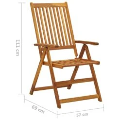 VidaXL - Verstelbare Tuinstoelen - Kussens - Crème - Acaciahout - 4 Stuks -LeenBakker Winkel f0e5af2fdbf64c14b6ef7fa1d646c3d0